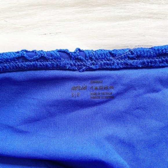 NEW Aerie Blue Lace Longline Bandeau Bikini Top - Picture 4 of 4